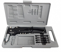 Заклепочник RF-S905 механический 2в1 с поворотной головой 360° "Profi",(L-285мм, заклепки 2.4-4.8мм,